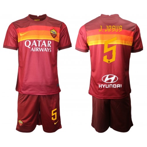 A.S. Roma Dres Juan Jesus 5 Dječji Domaći 2020/21 Kratkih Rukava A.S. Roma Dres Juan Jesus 5 Dječji Domaći 2020/21 Kratkih Rukava